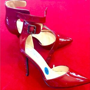 Forever 21 Glossy dark burgundy Heels